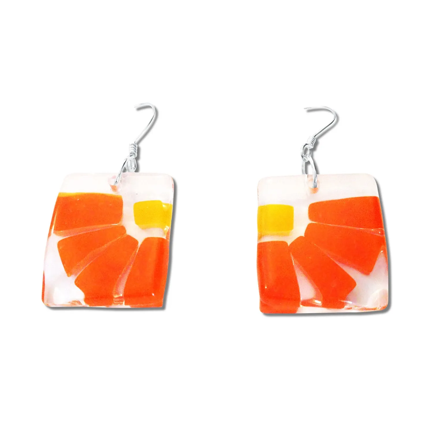 LAMA Glass Earrings - Navy