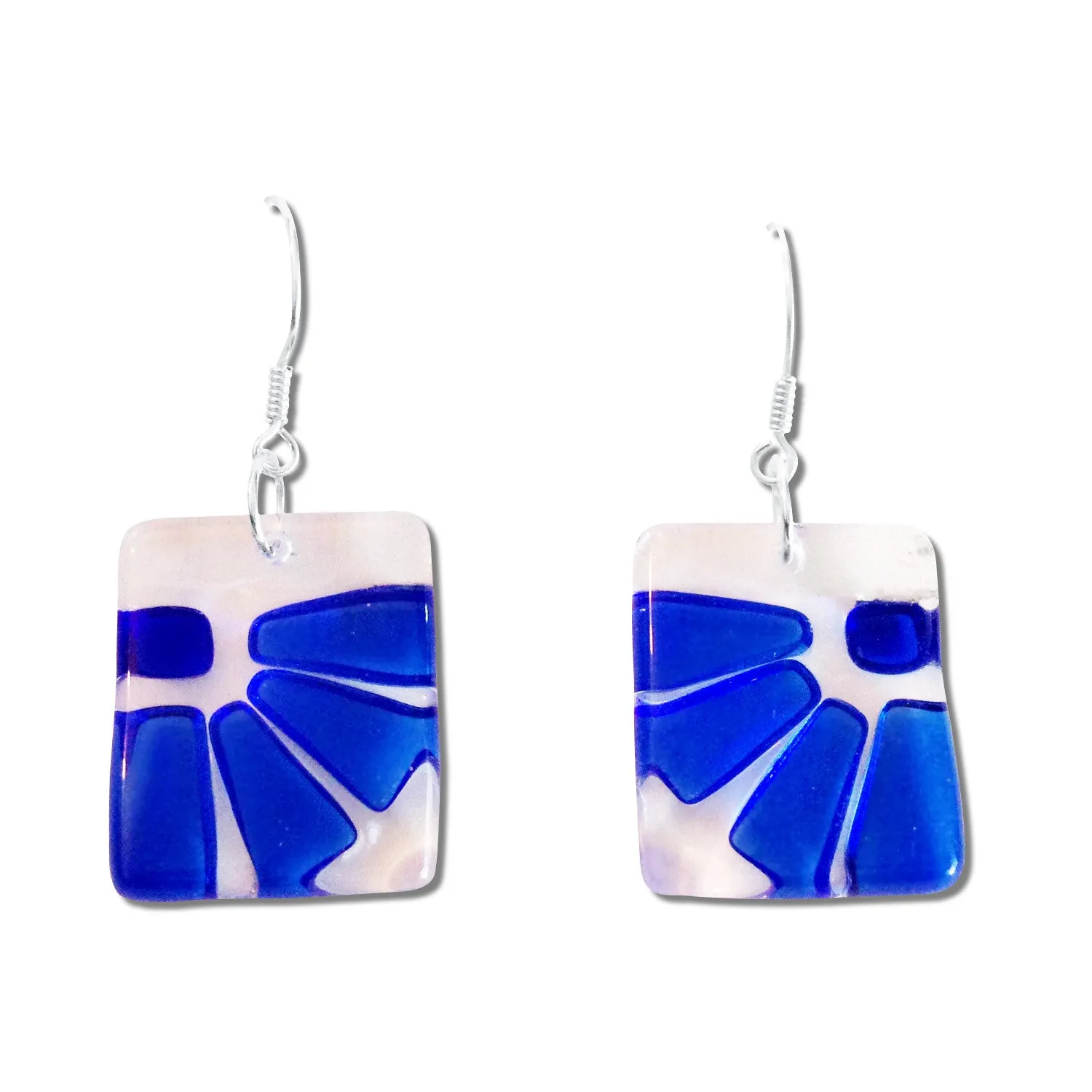 LAMA Glass Earrings - Navy