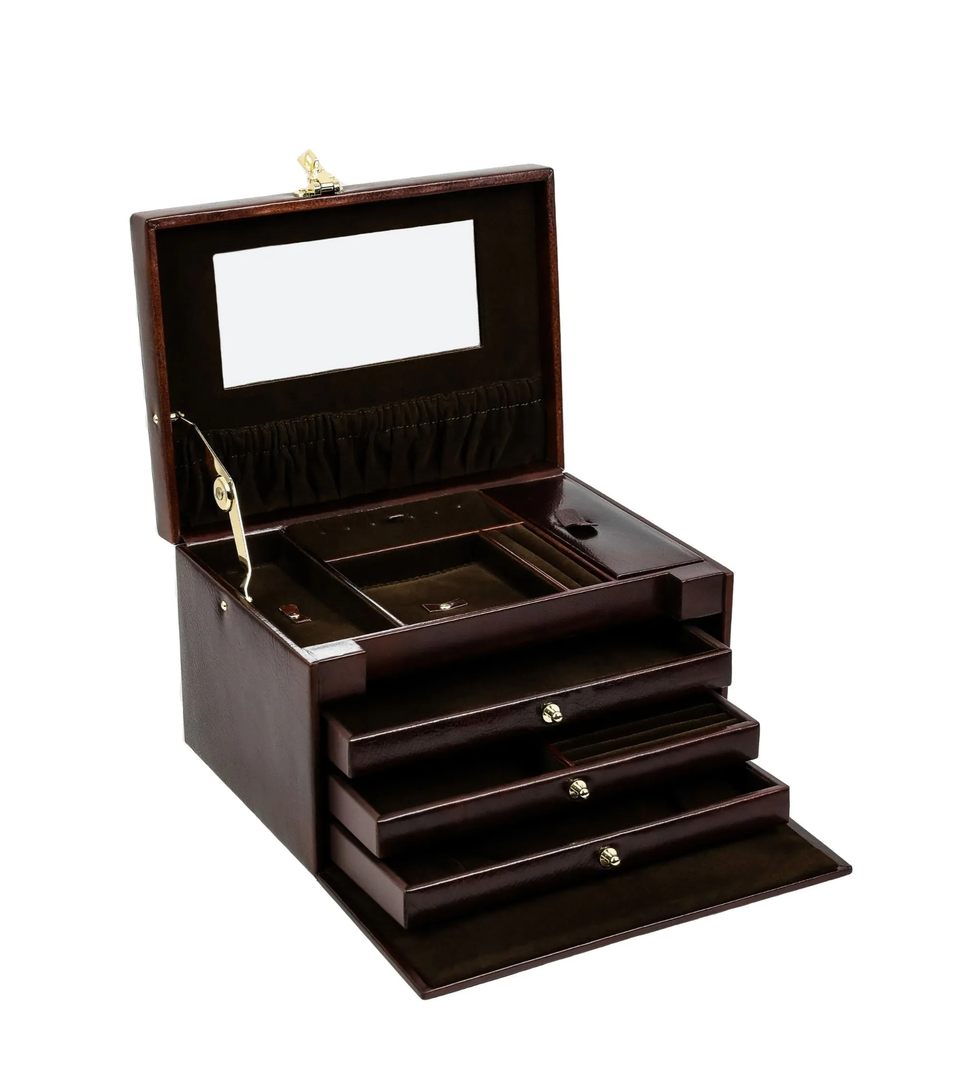 Large Leather Jewelry Box for Women - The Portrait of a Lady