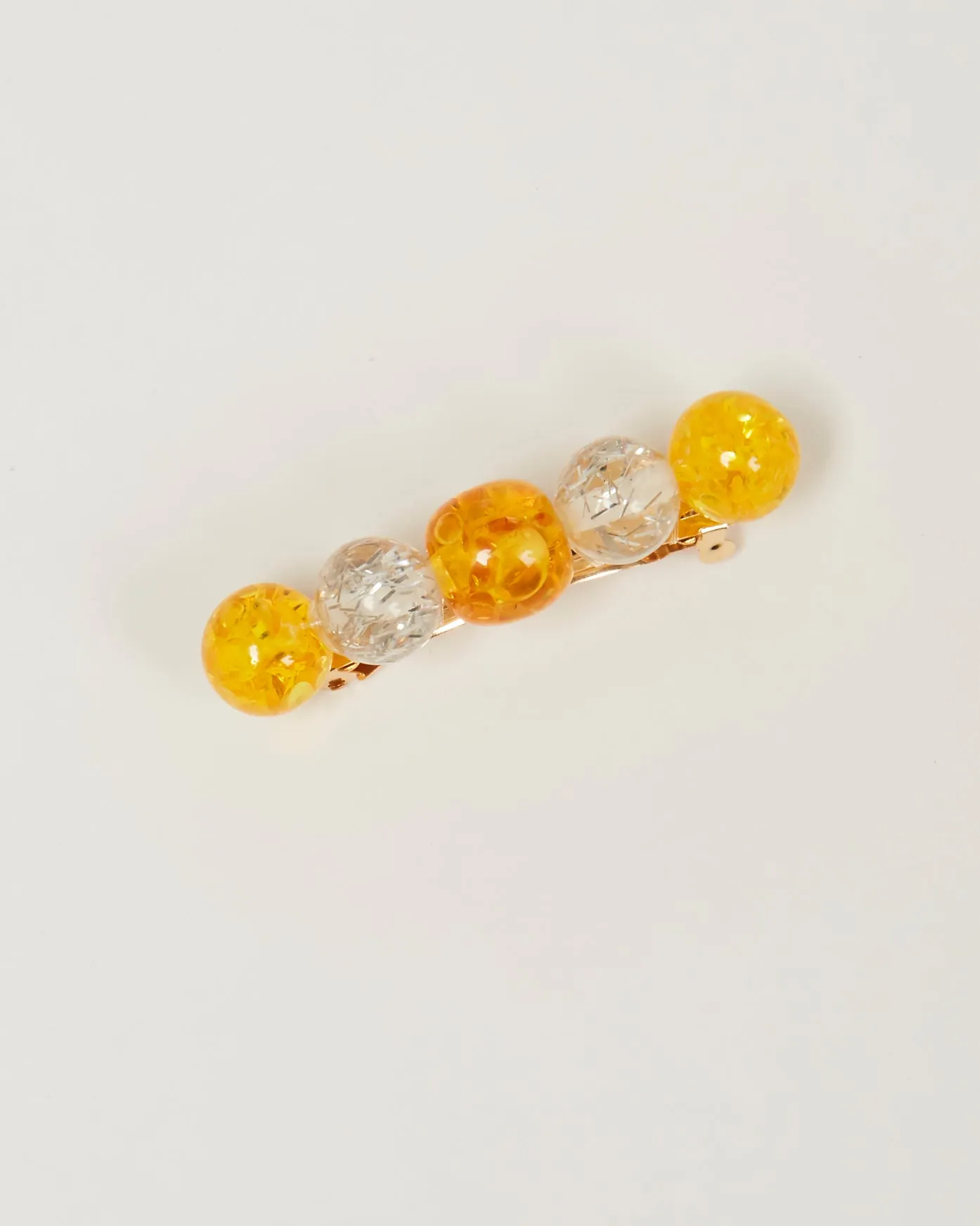 Lulu barrette in amber