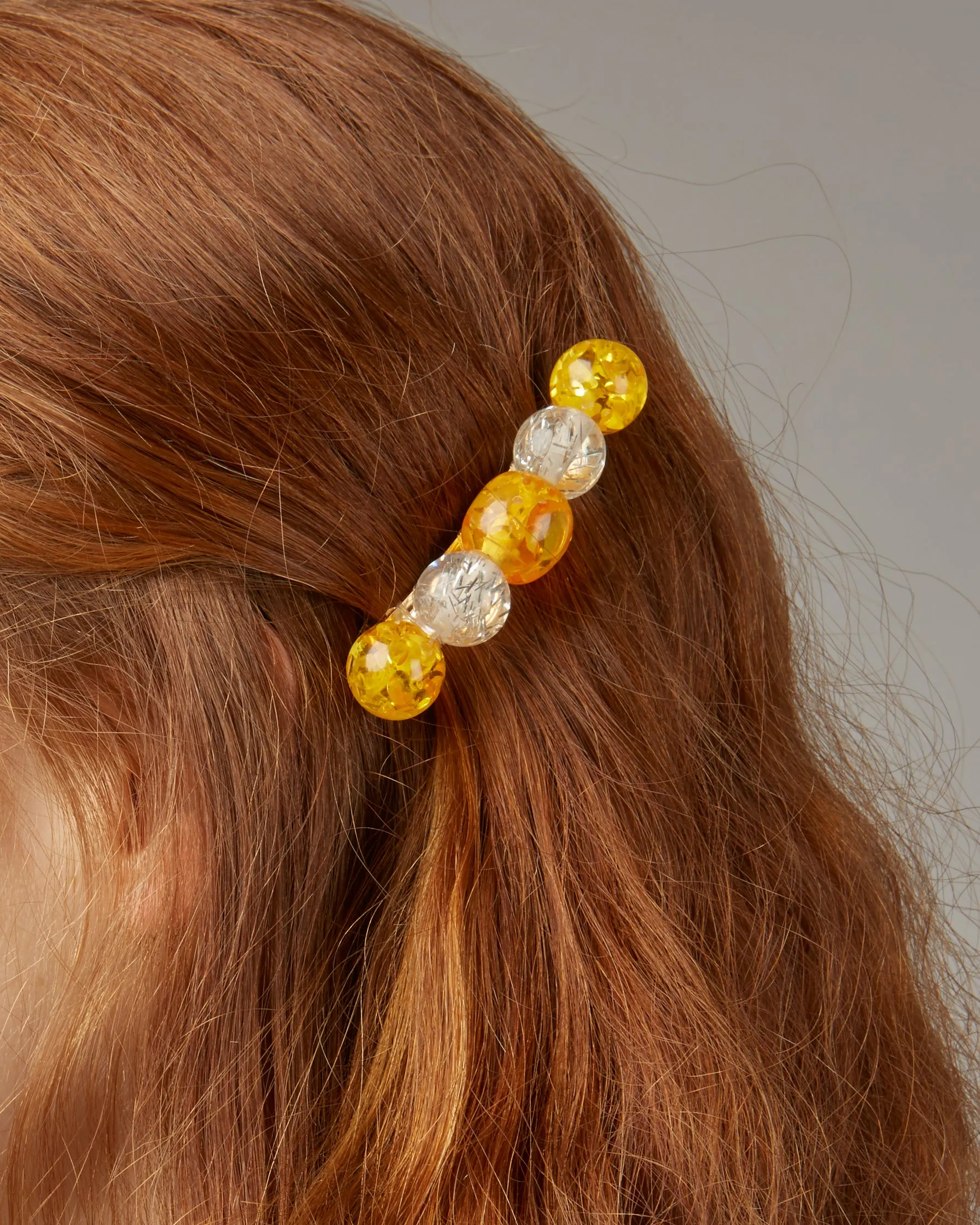 Lulu barrette in amber