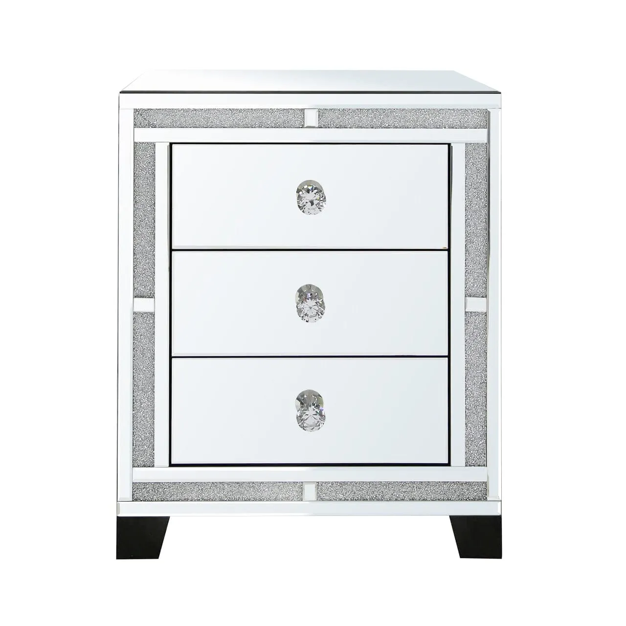 Milano Mirror Bedside Cabinet