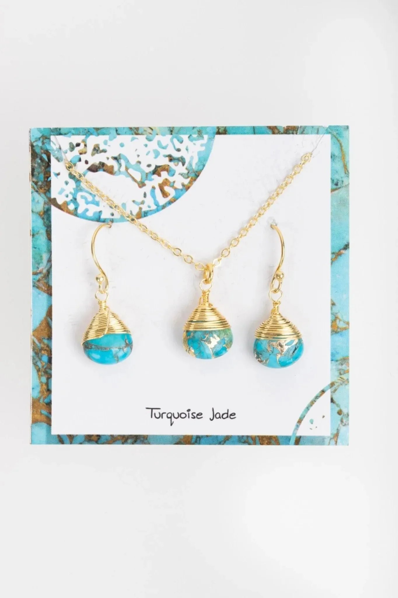 Mojave Raindrop Mini Earring And Necklace Set