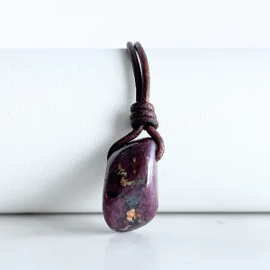 Natural OOAK Ruby Gemstone Pendant - Passionate Love