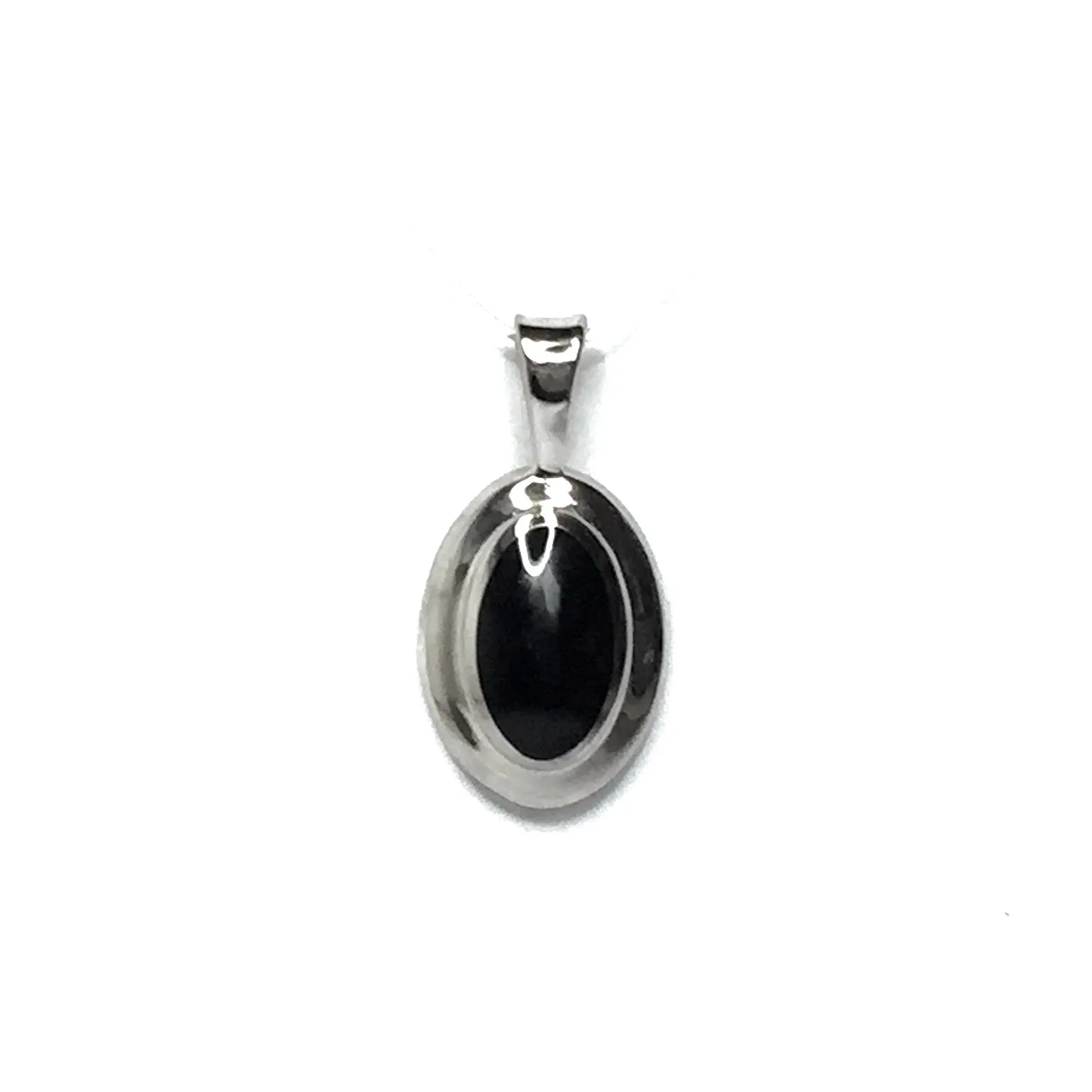 Onyx Oval Inlaid Pendant