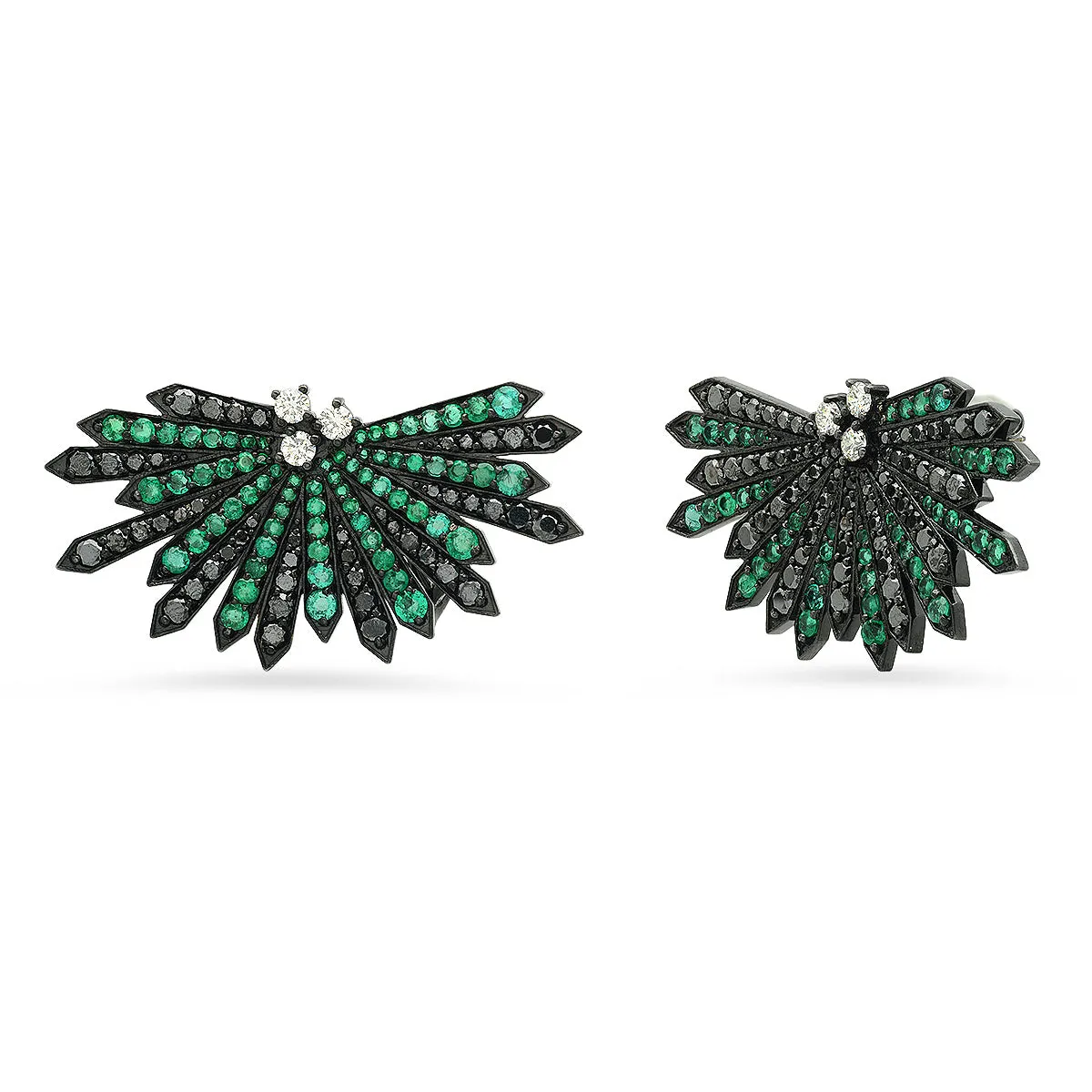 Penacho Cocktail Emerald Earrings