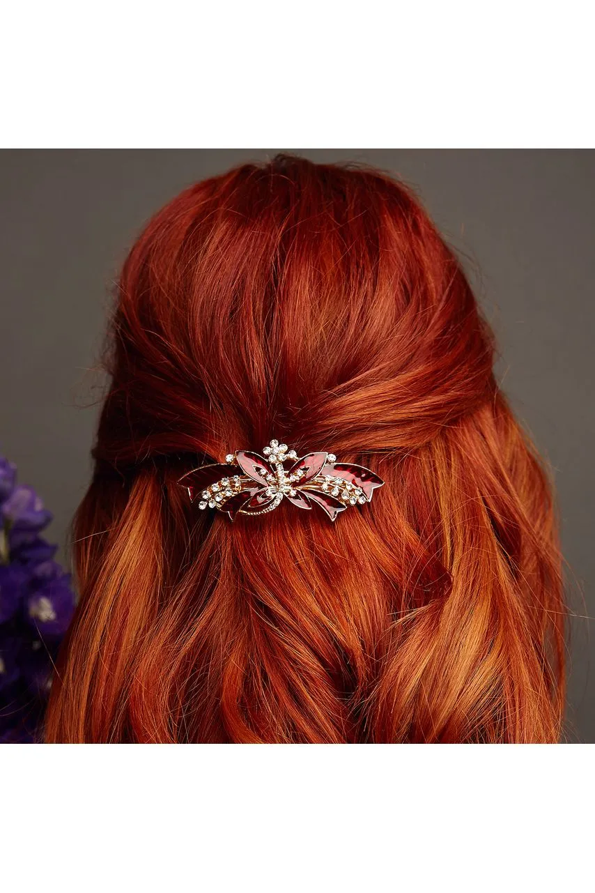 QueenMee Accessories Butterfly Hair Clip With Enamel