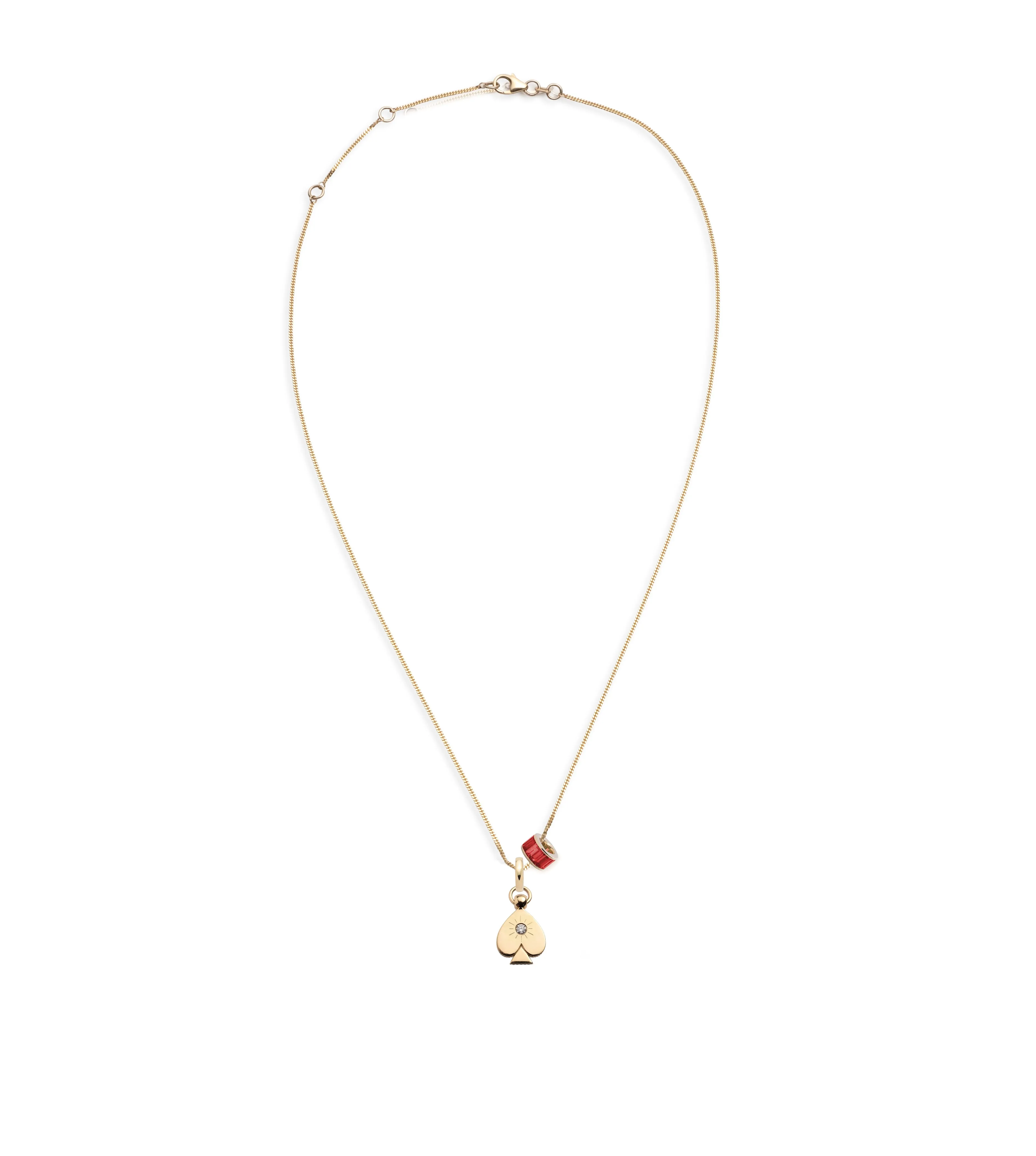 Reverie & Ruby : Fine Diamond Cut Curb Necklace