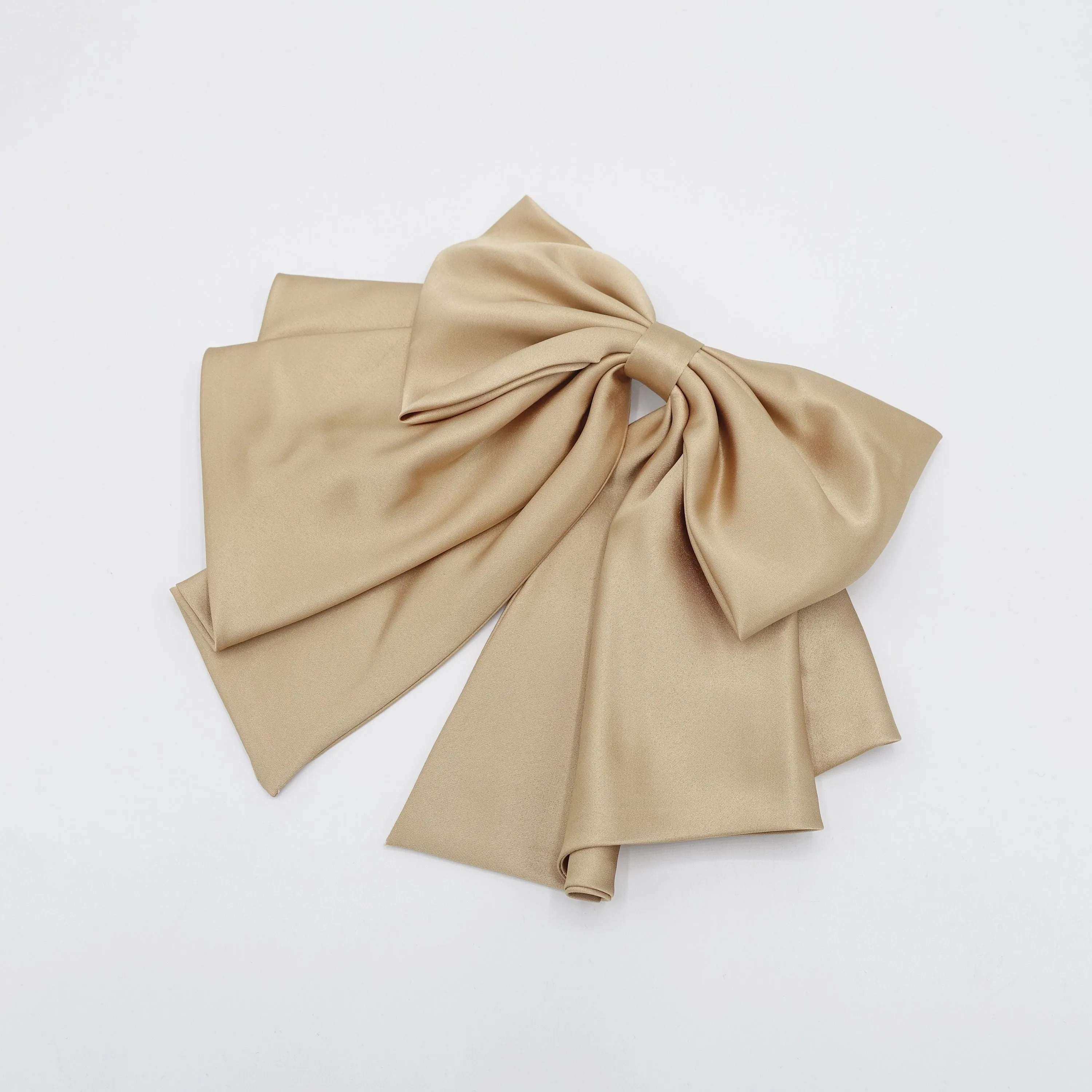 satin suit hair bow classic hair accessory for women