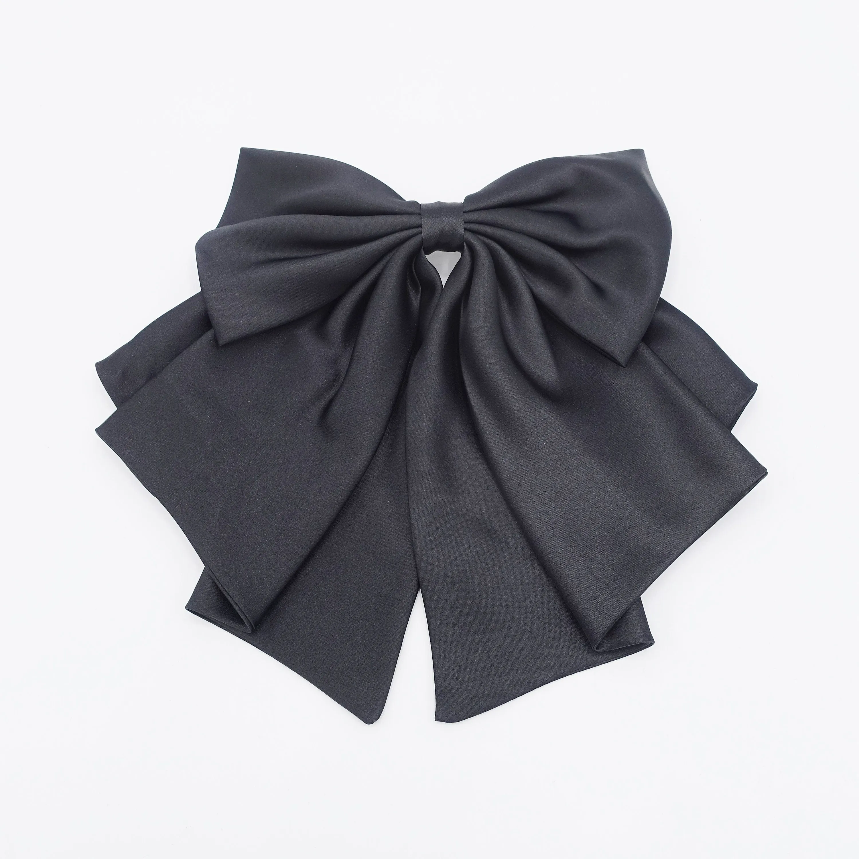 satin suit hair bow classic hair accessory for women