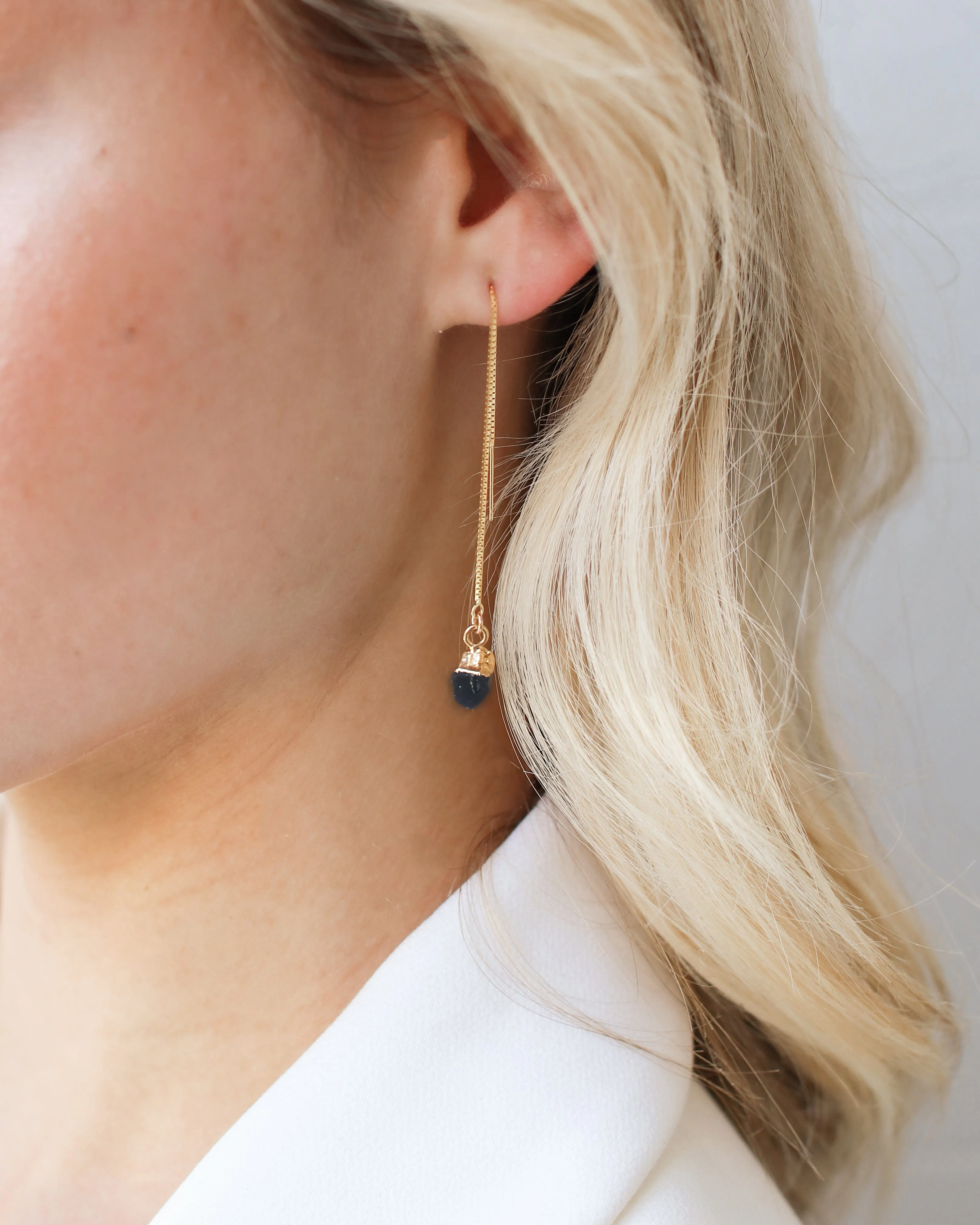 September | Sapphire Earrings