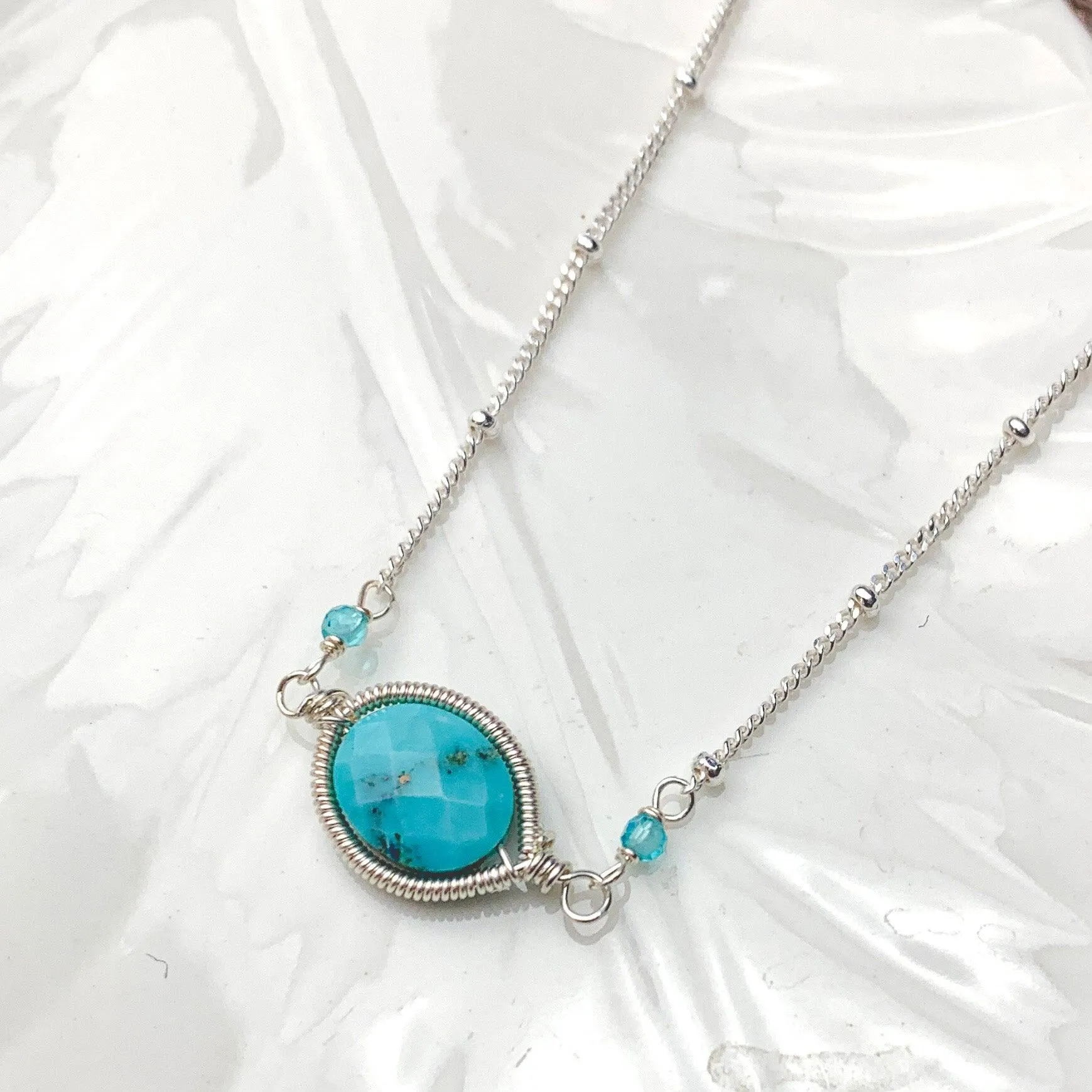 Sleeping Beauty Turquoise Erica necklace