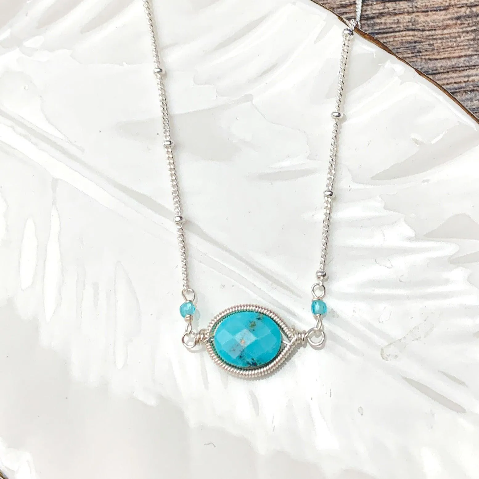 Sleeping Beauty Turquoise Erica necklace