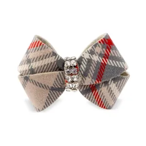 Susan Lanci Scotty Nouveau Hair Bow - Doe Plaid