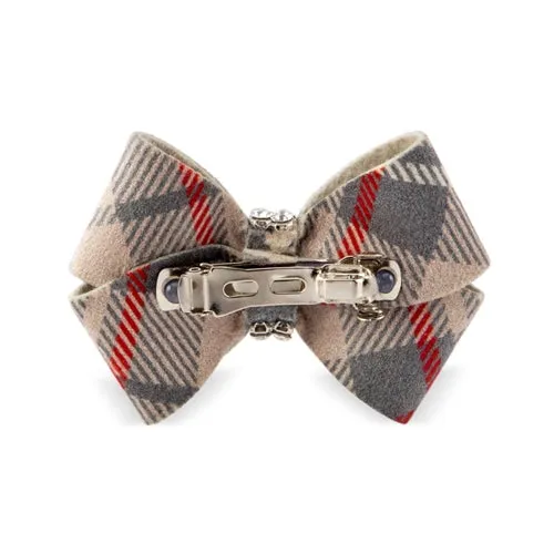 Susan Lanci Scotty Nouveau Hair Bow - Doe Plaid