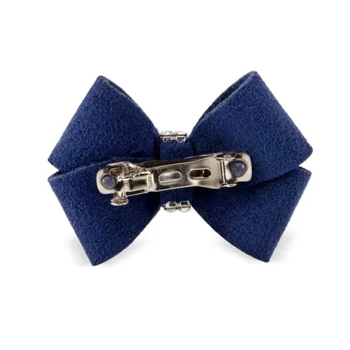 Susan Lanci Scotty Nouveau Hair Bow - Indigo