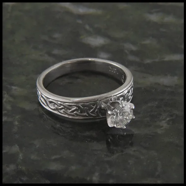 Tapered Knot Diamond Ring