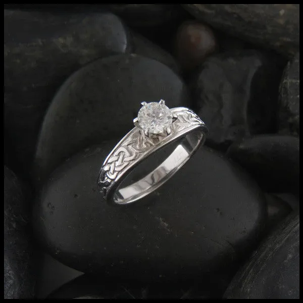 Tapered Knot Diamond Ring