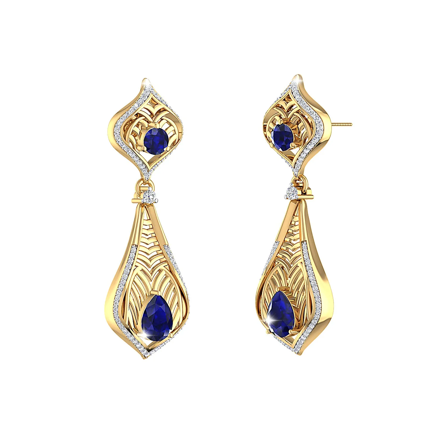 THE SAPPHIRE REGALIA EARRINGS