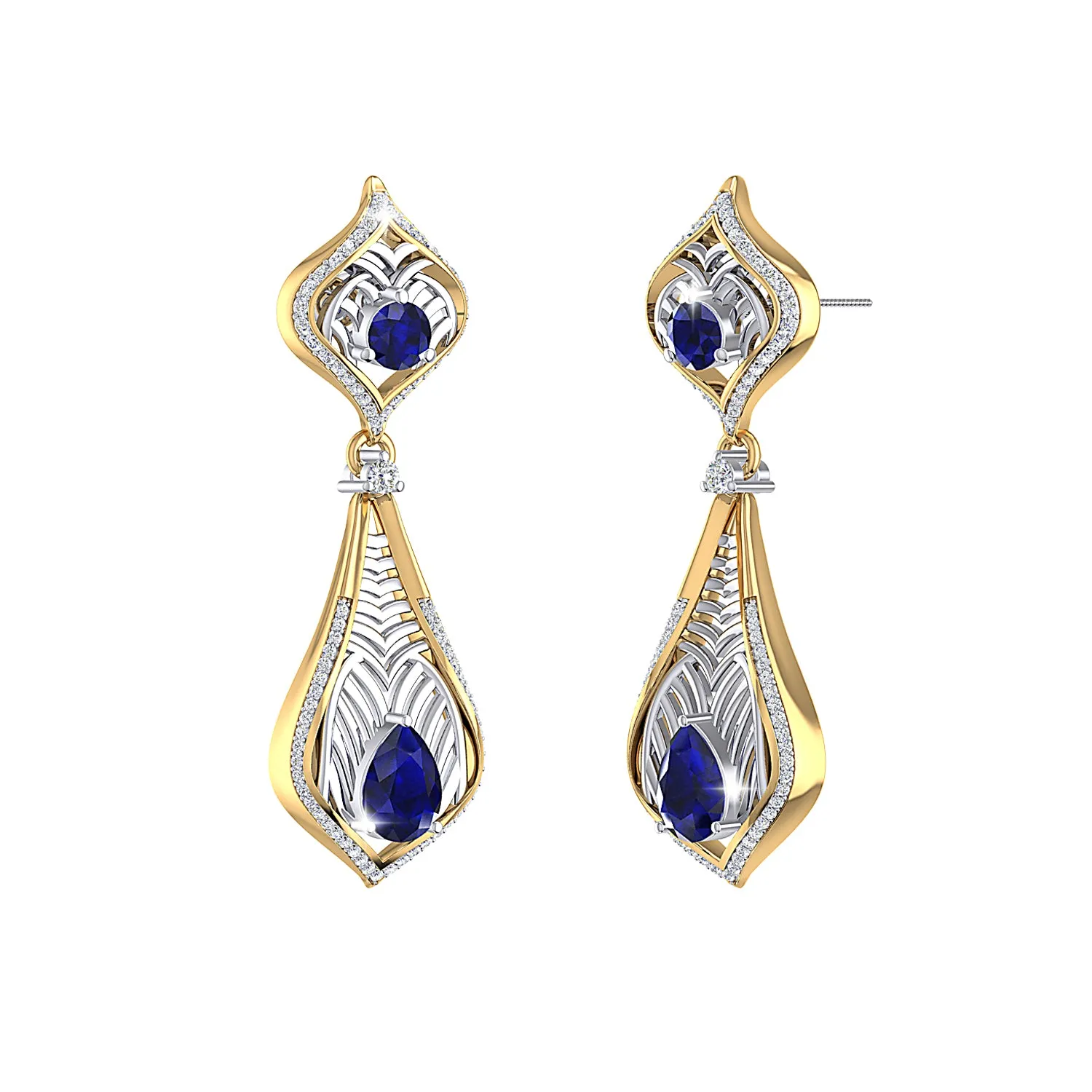 THE SAPPHIRE REGALIA EARRINGS