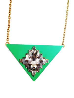 Triangle Jewel Turquoise Necklace