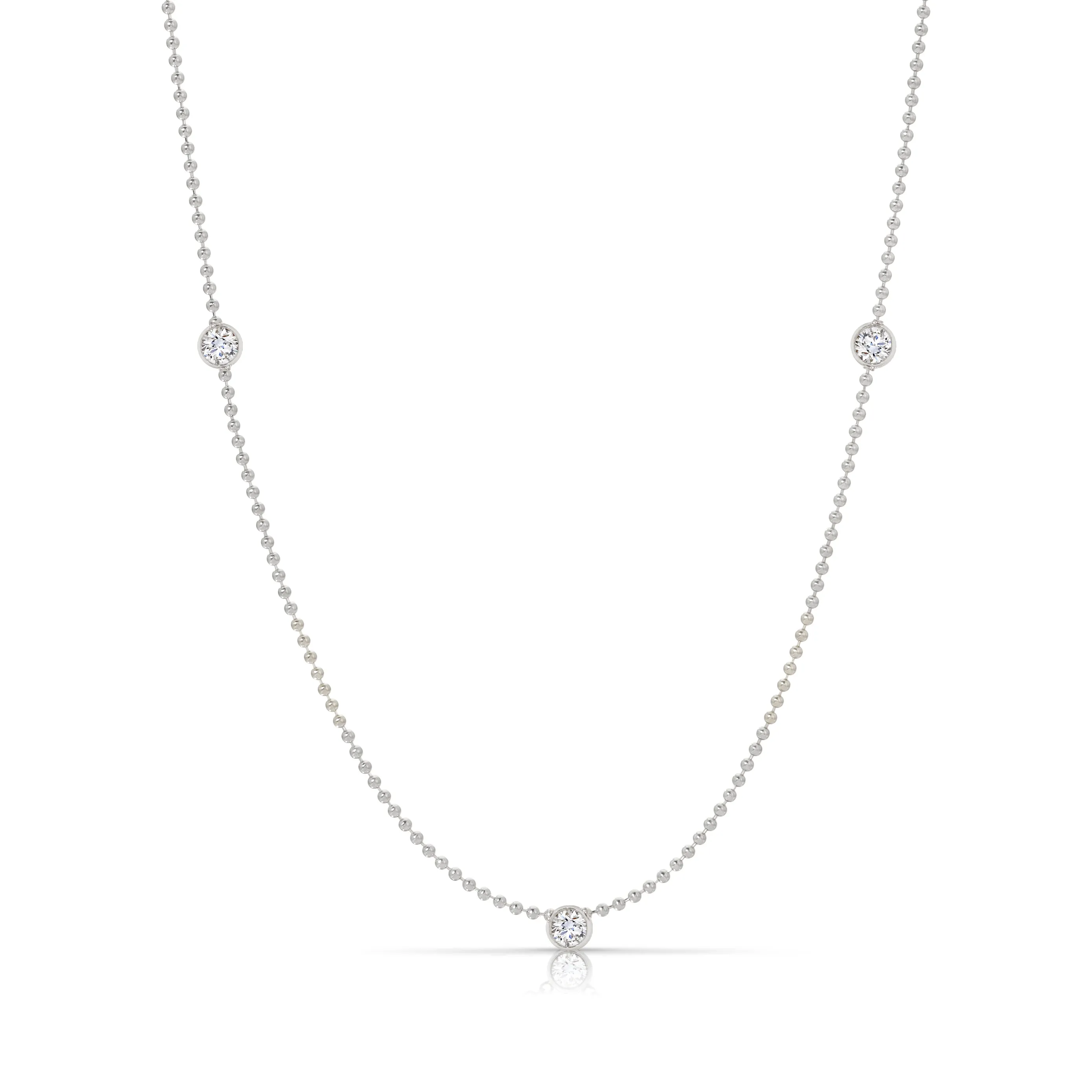 Triple Diamond Layering Necklace