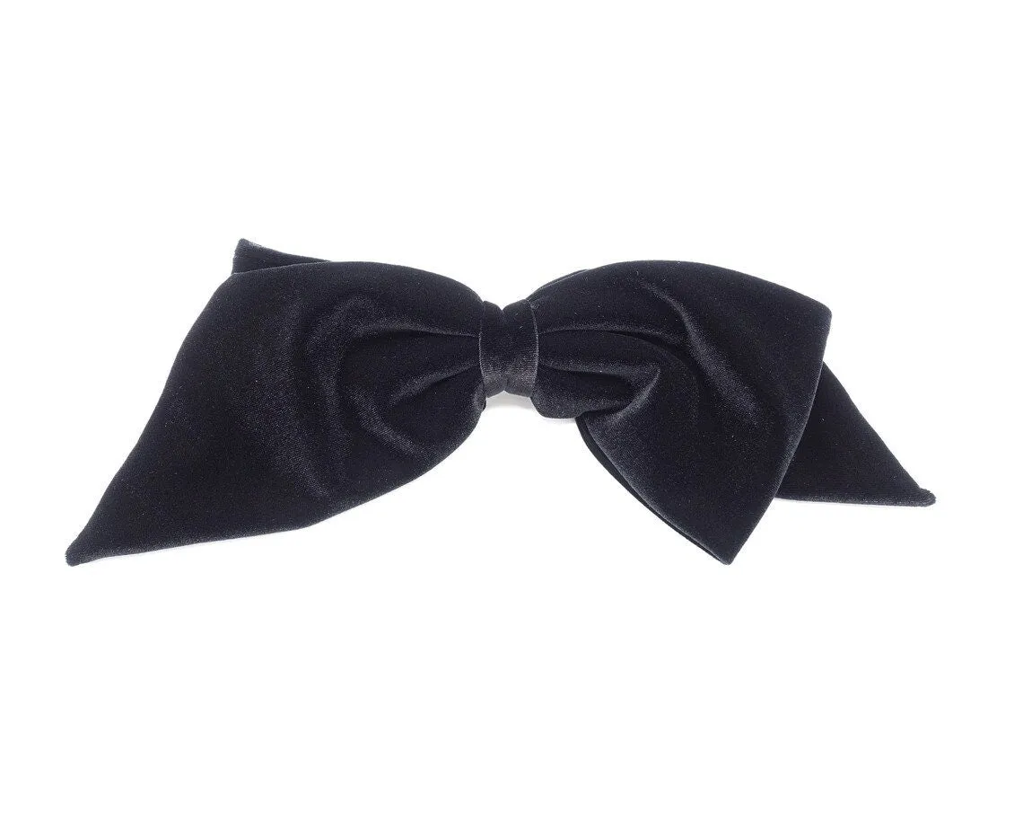 velvet black bow hair accessory shop for women